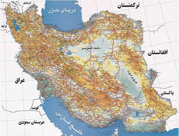 عکس کارتونی از نقشه ایران